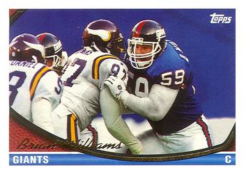 Brian Williams New York Giants 1994 Topps NFL #494